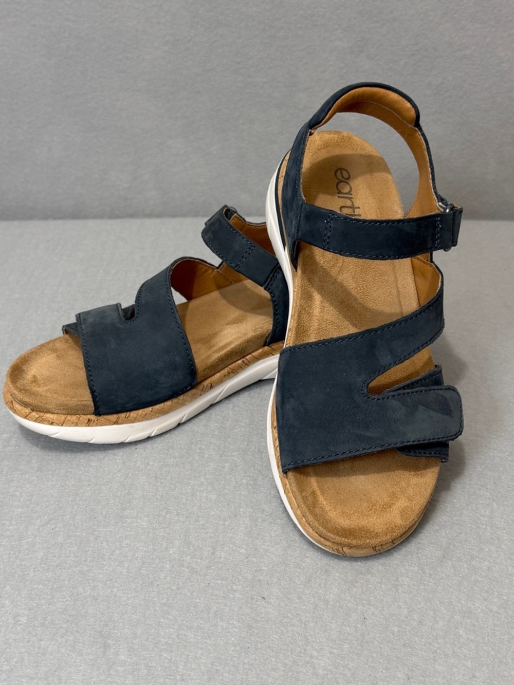 Earth Women’s Etrolon Sandal Size 6.5 – Navy Adjustable Comfort Walking Sandals